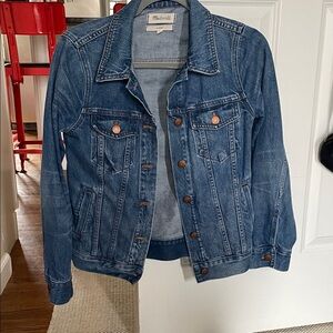 Madewell Dark Blue Denim Trucker Jacket